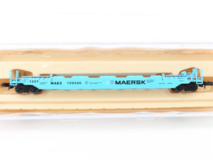 N Scale Roundhouse 8477 MAEX Maersk Husky-Stack Car #100046