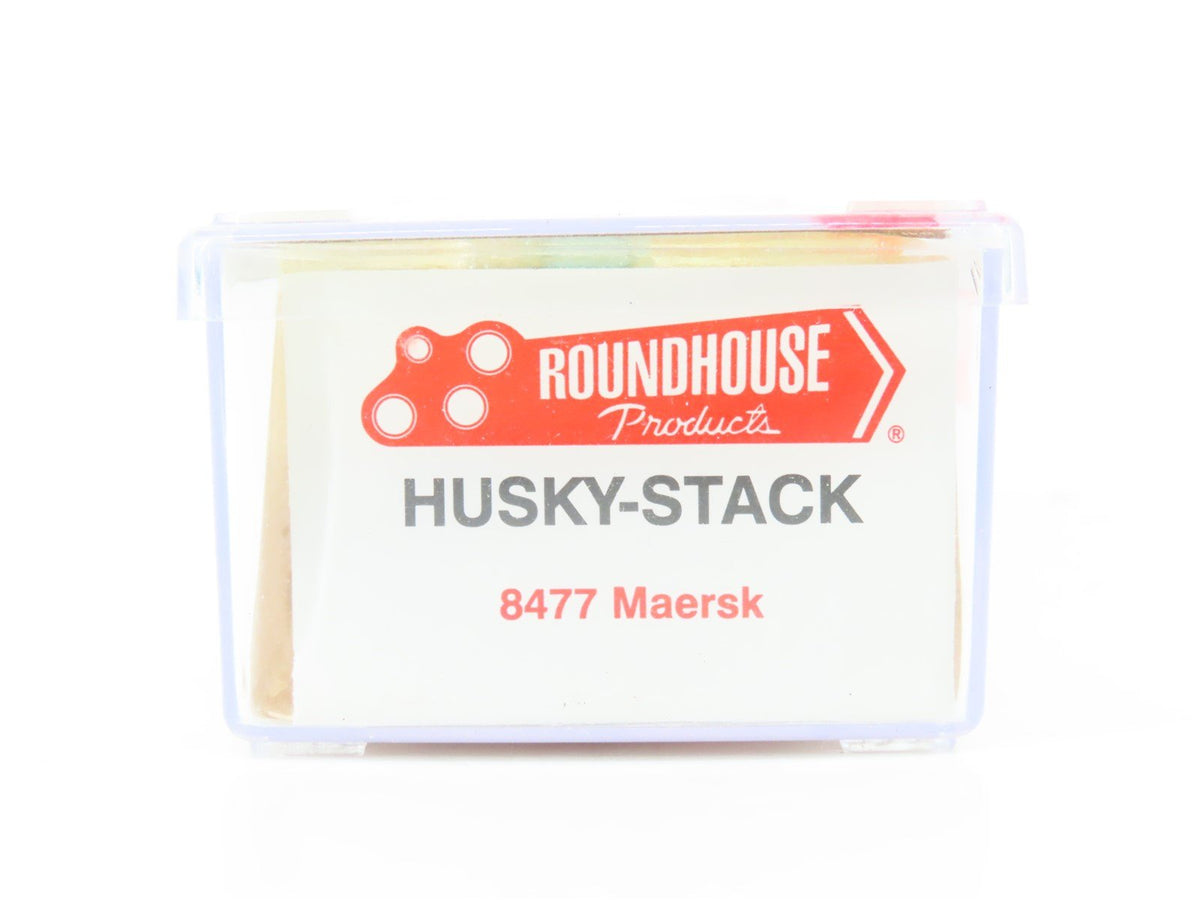 N Scale Roundhouse 8477 MAEX Maersk Husky-Stack Car #100046