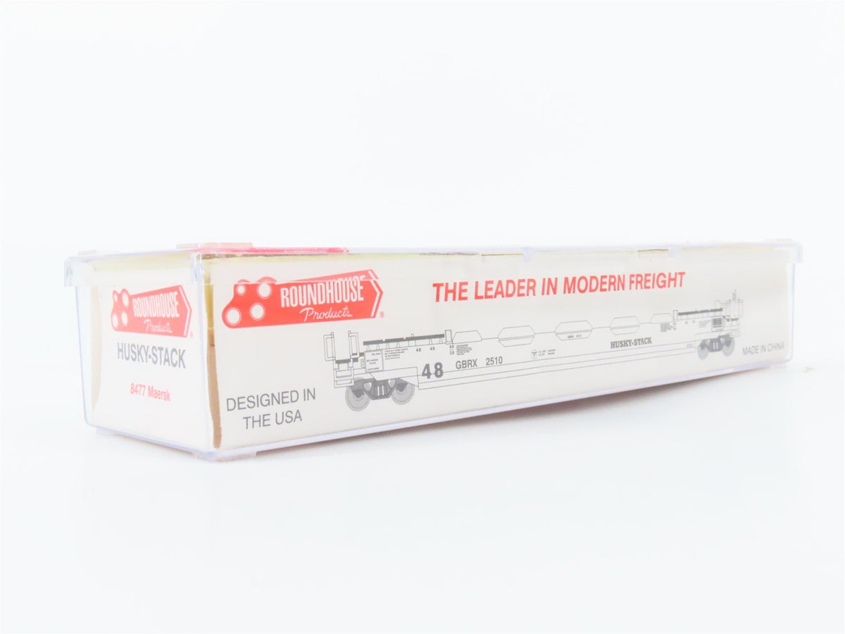 N Scale Roundhouse 8477 MAEX Maersk Husky-Stack Car #100046