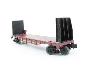 O Gauge 3-Rail Lionel 6-16393 WC Wisconsin Central Flatcar with Bulkheads 16393