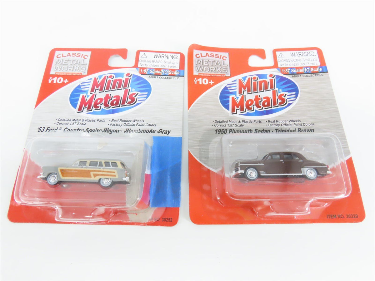 Lot of 8 HO Scale Mini Metals NYC/Woolworths Plymouth/Dodge Cars and Trucks