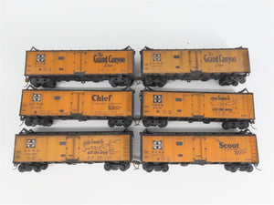 Lot of 6 HO SFRD Santa Fe 