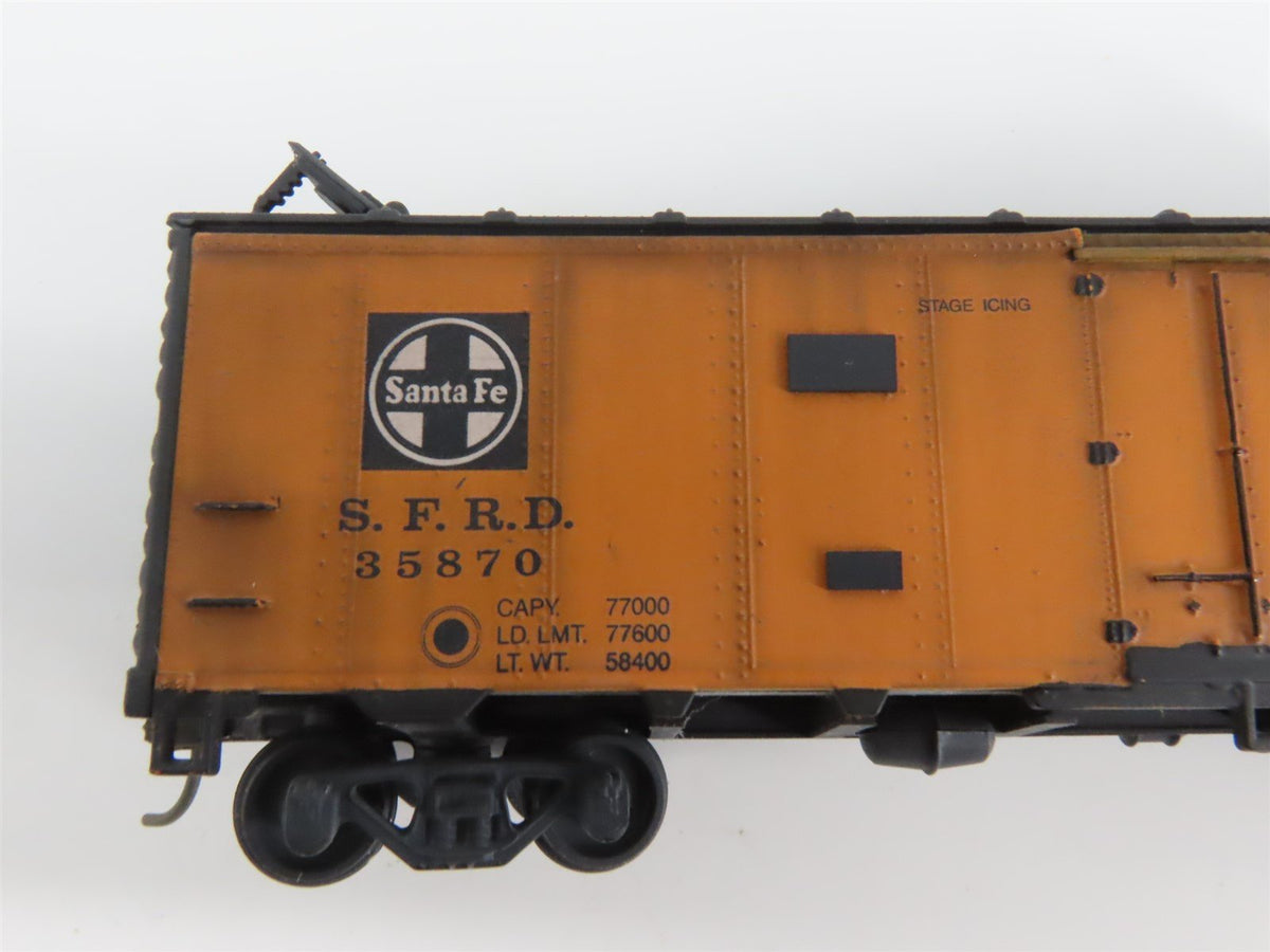 Lot of 6 HO SFRD Santa Fe &quot;Chief&quot;, &quot;Grand Canyon&quot;, &quot;Map&quot; Reefer Cars WEATHERED