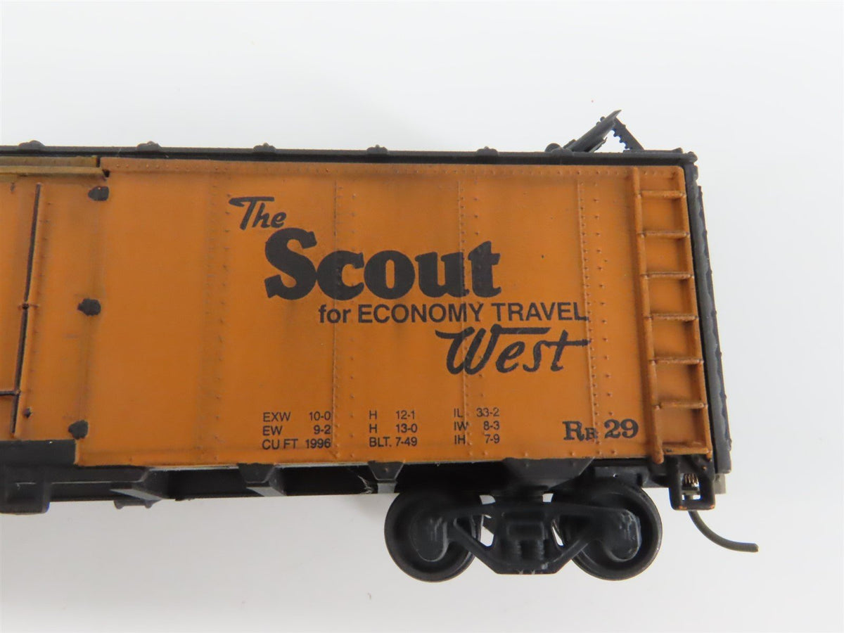 Lot of 6 HO SFRD Santa Fe &quot;Chief&quot;, &quot;Grand Canyon&quot;, &quot;Map&quot; Reefer Cars WEATHERED