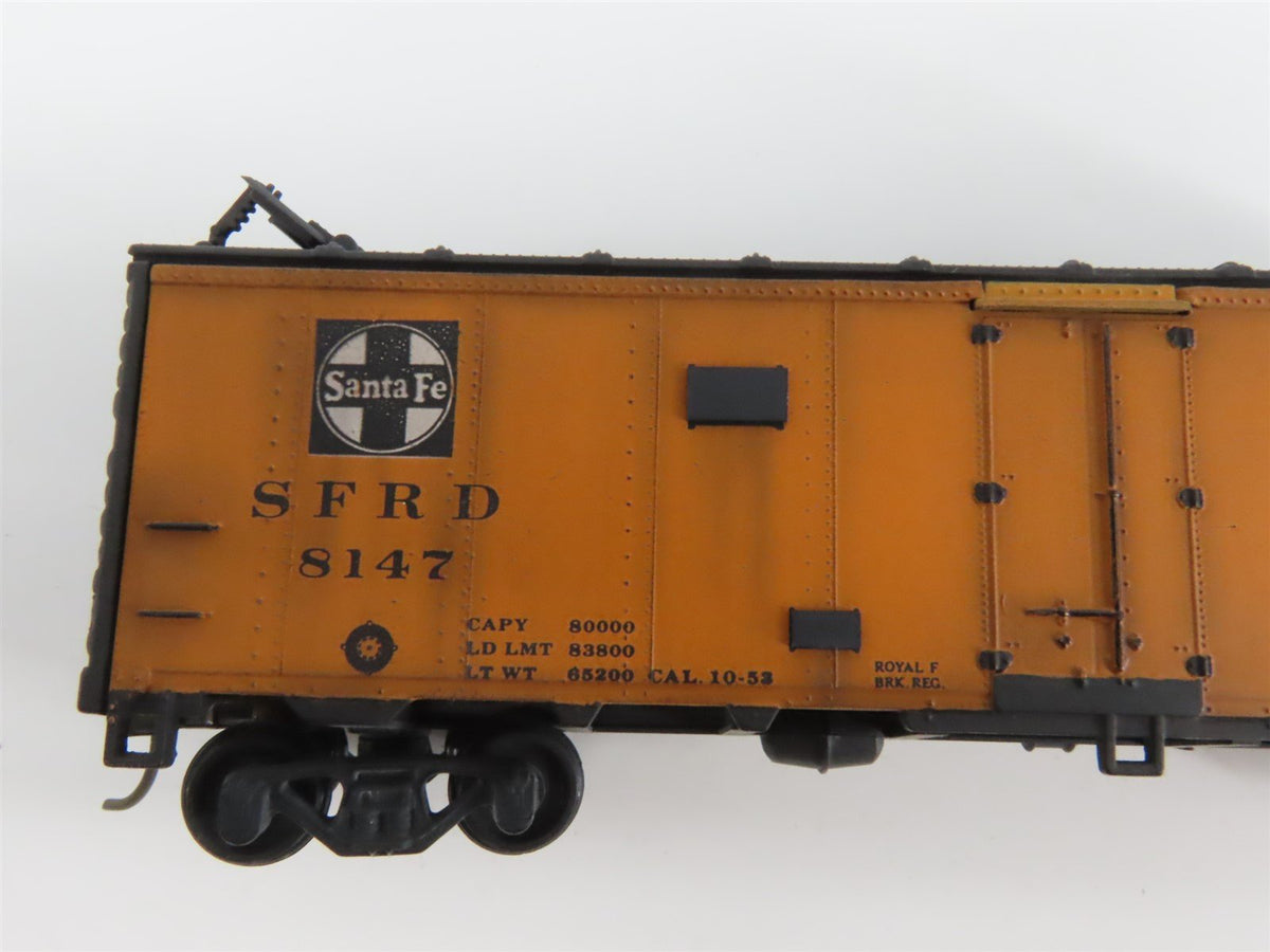 Lot of 6 HO SFRD Santa Fe &quot;Chief&quot;, &quot;Grand Canyon&quot;, &quot;Map&quot; Reefer Cars WEATHERED