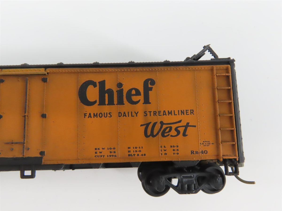 Lot of 6 HO SFRD Santa Fe &quot;Chief&quot;, &quot;Grand Canyon&quot;, &quot;Map&quot; Reefer Cars WEATHERED