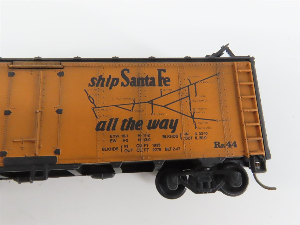 Lot of 6 HO SFRD Santa Fe &quot;Chief&quot;, &quot;Grand Canyon&quot;, &quot;Map&quot; Reefer Cars WEATHERED
