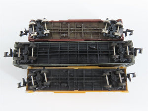 LOT of 12 N Model Power/AHM/Arnold MILW/ATSF/CBQ Caboose, Hopper, & Boxcars