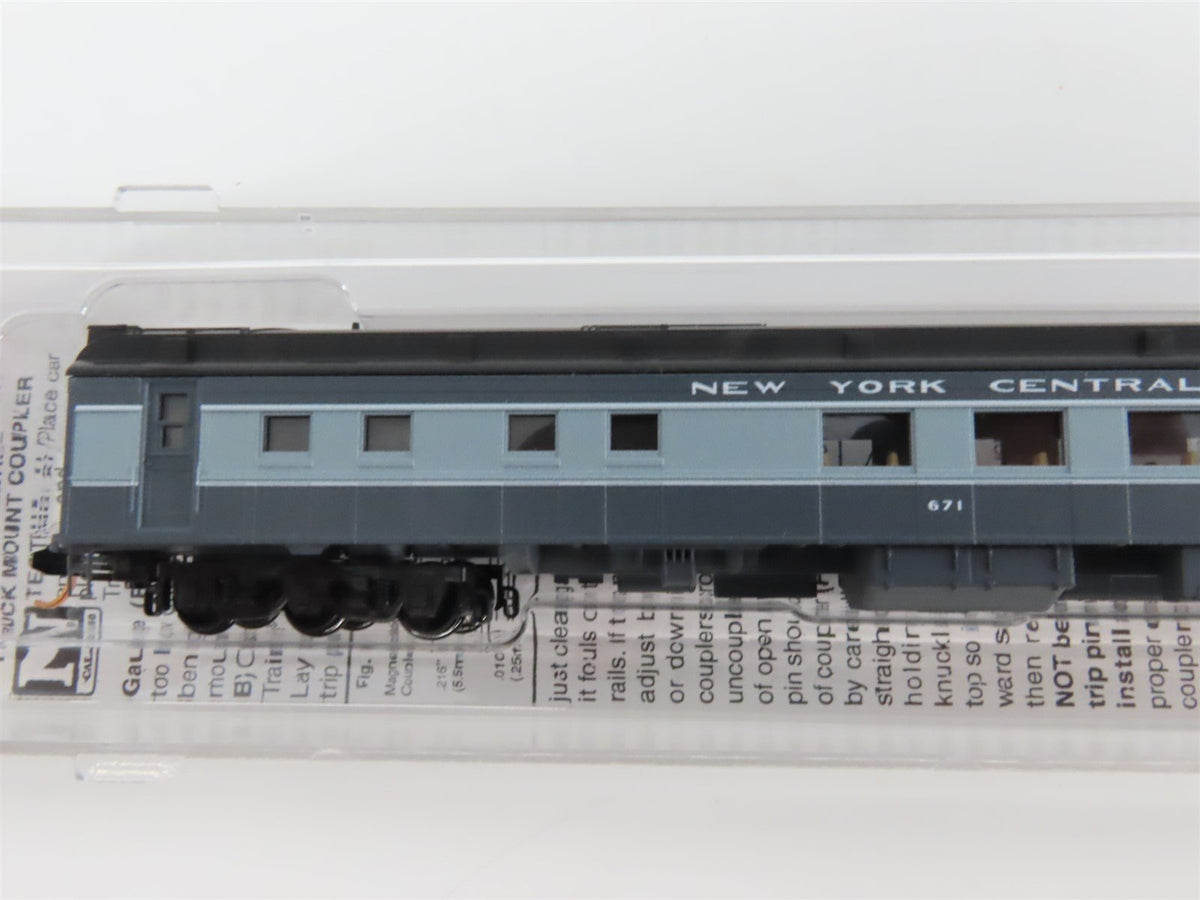 LOT of 6 N Scale Micro-Trains MTL NYC New York Central RPO/Coach Passenger Cars