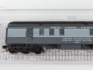 LOT of 6 N Scale Micro-Trains MTL NYC New York Central RPO/Coach Passenger Cars