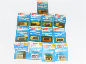 LOT of 13 PECO Motor Switch Machines & Accessory Switches