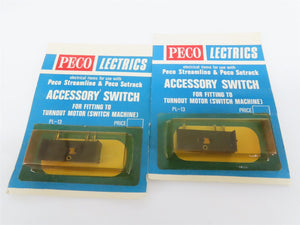 LOT of 13 PECO Motor Switch Machines & Accessory Switches