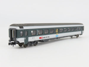 N Scale Roco 24337 SBB CFF FFS Bear Logo 2nd Class Coach Passenger #84-73004