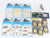 LOT of 10+ N Scale Kato/Tomix Car, Trucks, People Figures & Sign Packs