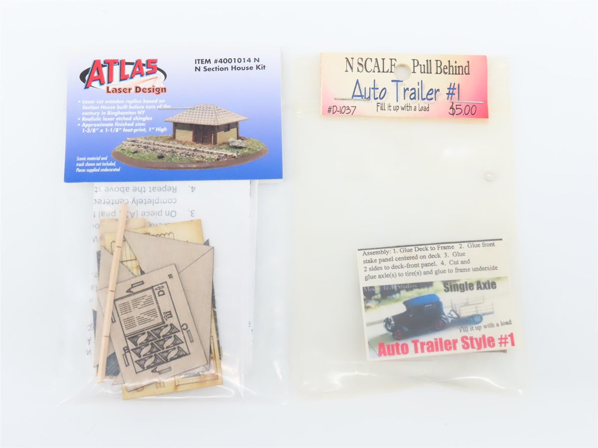 LOT of 10+ N Laser Cut MPP Wood Structures, Buildings, &amp; Scenery Detail Kits