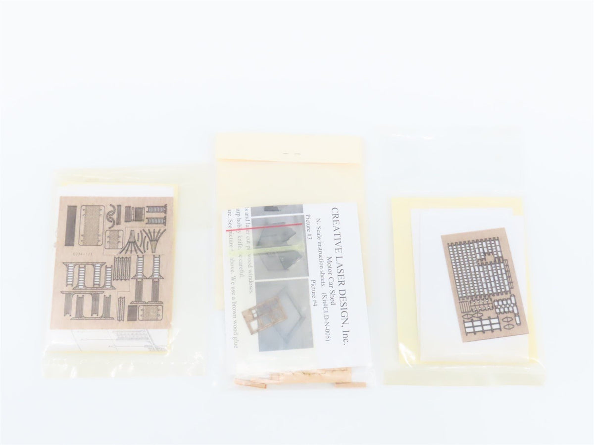 LOT of 10+ N Laser Cut MPP Wood Structures, Buildings, &amp; Scenery Detail Kits
