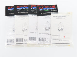 LOT of 10+ N Scale Micro Structures Photo Etched Brass Building & Scenery Kits