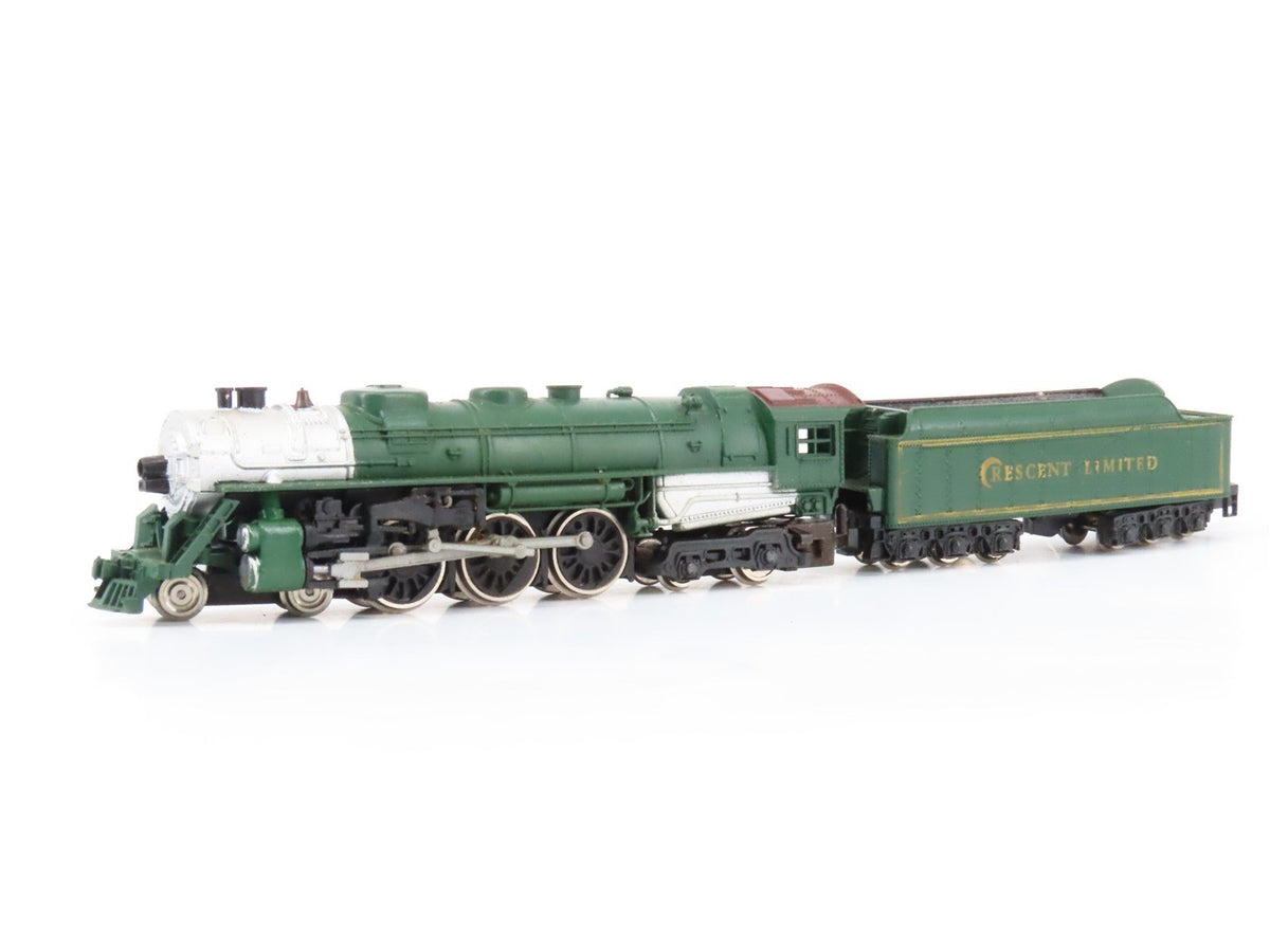 N Scale Con-Cor Crescent Limited 4-6-4 Steam Loco w/ 4 Passenger Cars