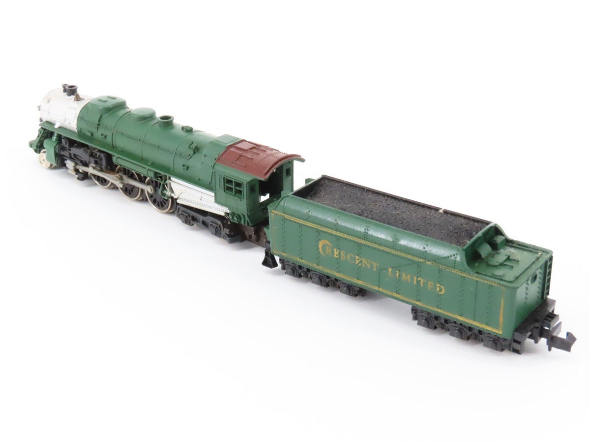 N Scale Con-Cor Crescent Limited 4-6-4 Steam Loco w/ 4 Passenger Cars