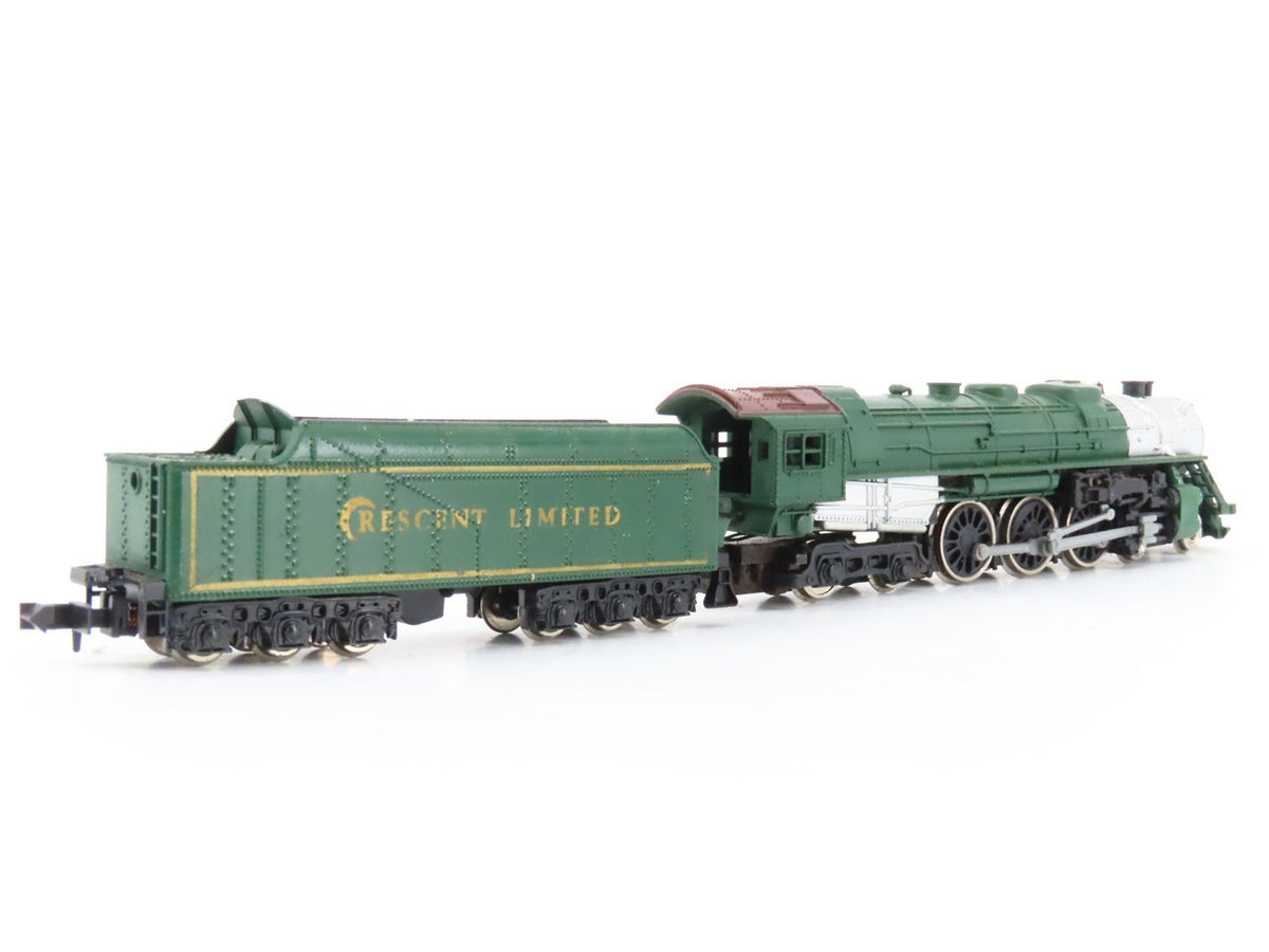 N Scale Con-Cor Crescent Limited 4-6-4 Steam Loco w/ 4 Passenger Cars