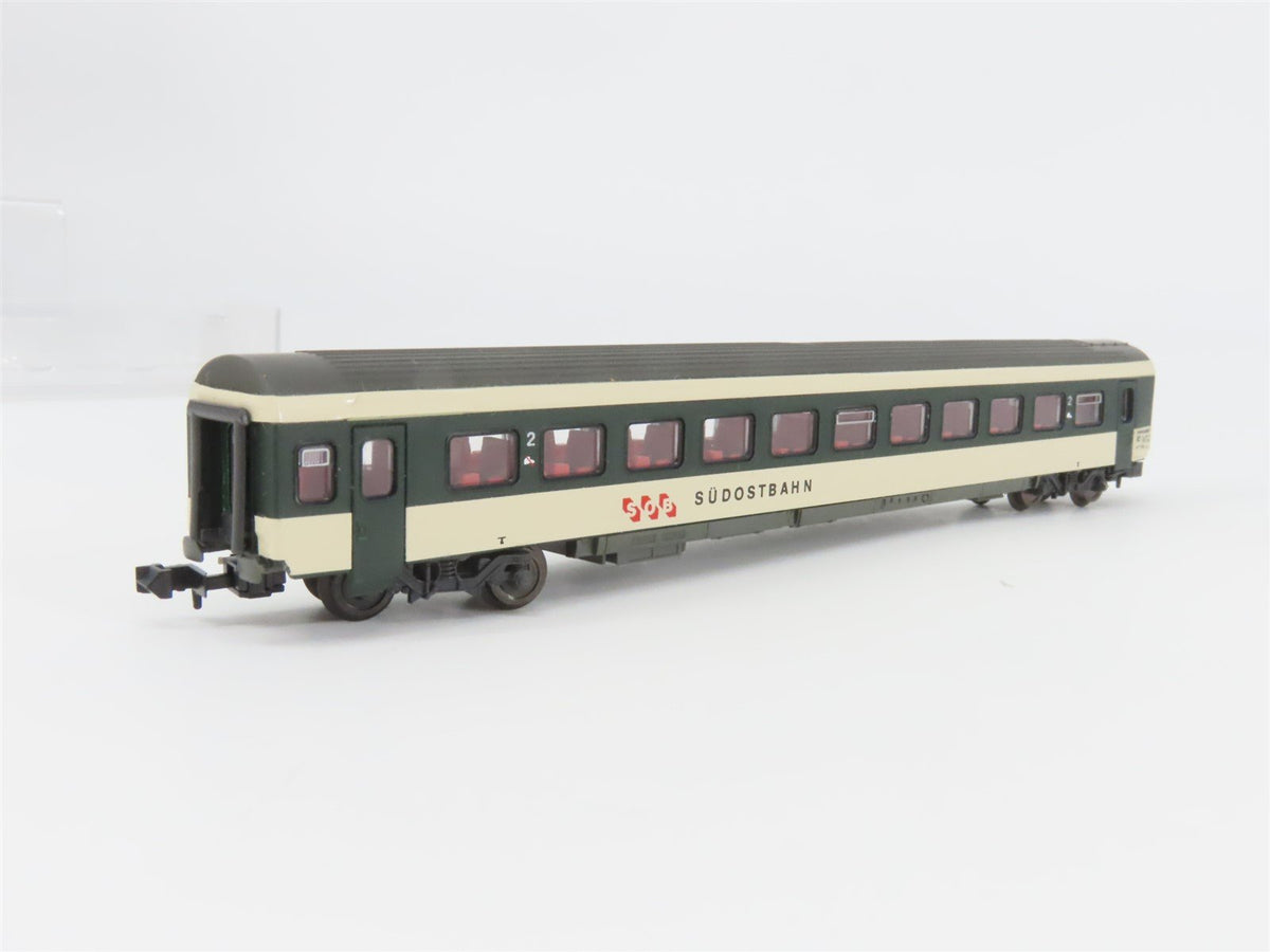 N Scale Roco SOB Südostbahn 2nd Class Coach Passenger Car - Custom