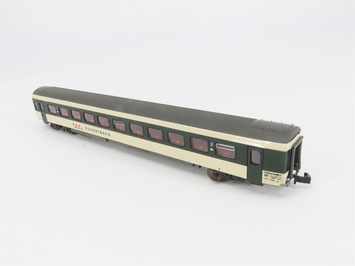 N Scale Roco SOB Südostbahn 2nd Class Coach Passenger Car - Custom