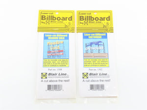 LOT of 9 N Scale Blair Line Buildings, & Billboard Wood Kits
