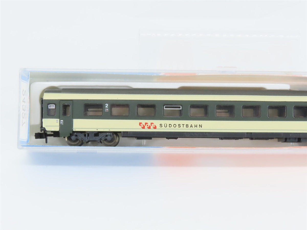 N Scale Roco 24327 SOB Südostbahn 2nd Class Coach Passenger Car #21-73251