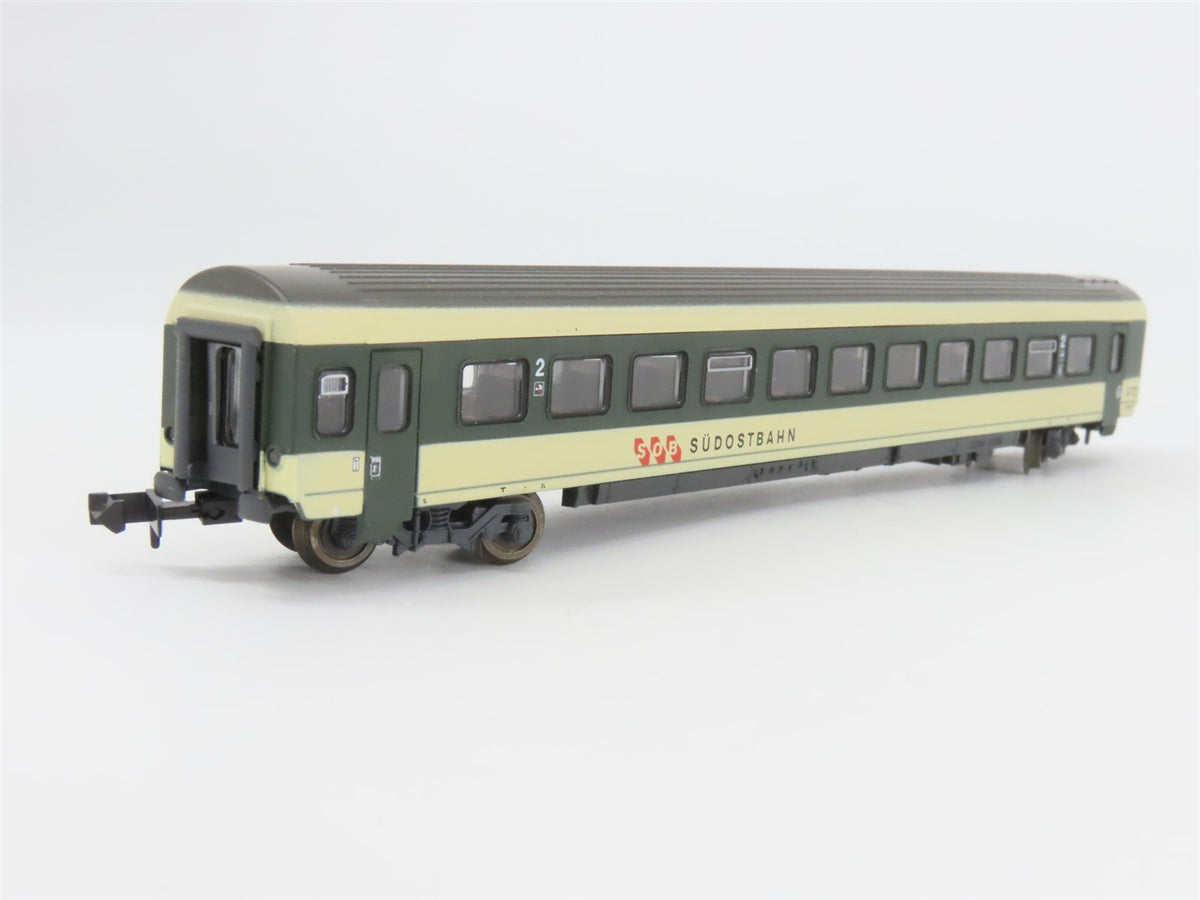 N Scale Roco 24327 SOB Südostbahn 2nd Class Coach Passenger Car #21-73251