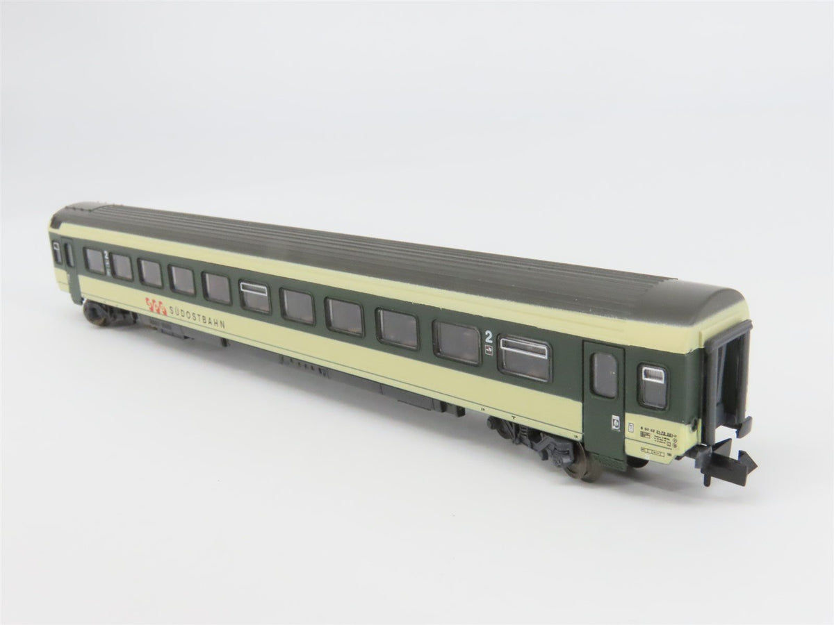 N Scale Roco 24327 SOB Südostbahn 2nd Class Coach Passenger Car #21-73251