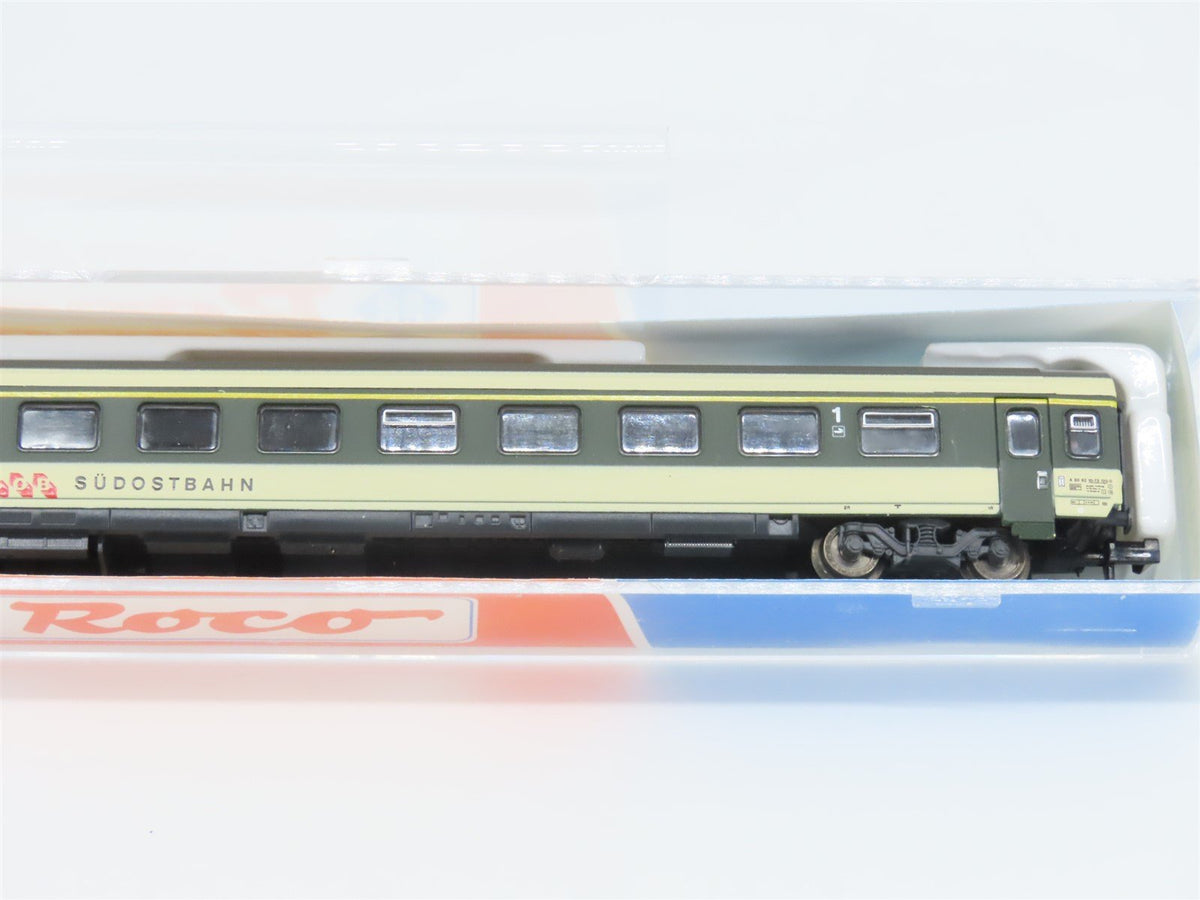 N Scale Roco 24326 SOB Südostbahn 1st Class Coach Passenger Car #10-73120