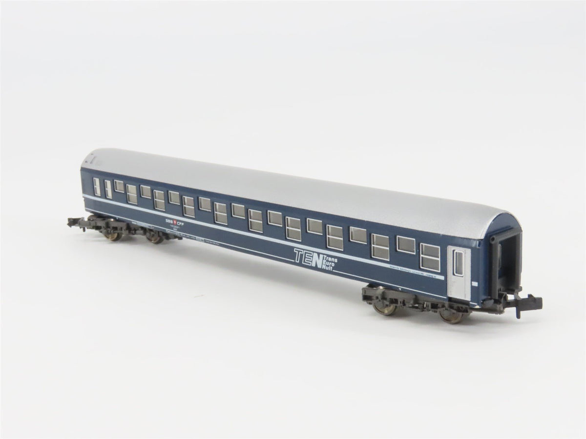 N Scale Fleischmann SBB CFF FFS TEN Trans Euro Nuit Sleeper Passenger