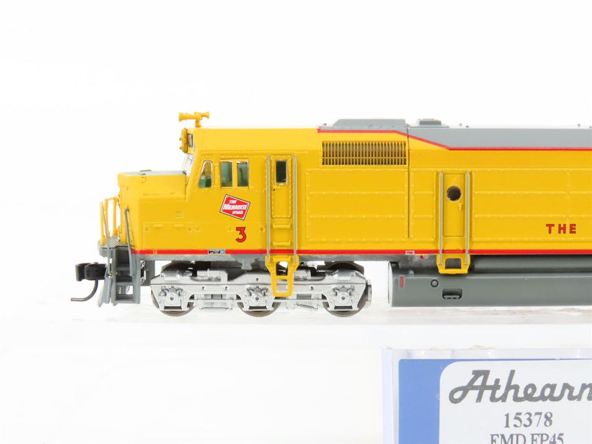 N Scale Athearn 15378 MILW Milwaukee Road FP45 Diesel Loco #3 w/ DCC &amp; Sound