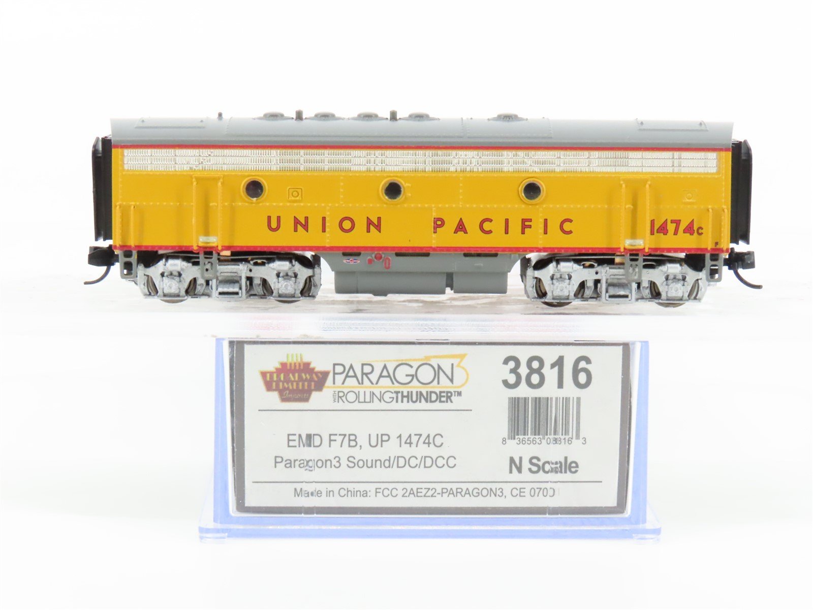 N Scale Broadway Limited BLI 3816 UP F7B Diesel Loco #1474C w/ DCC & Sound