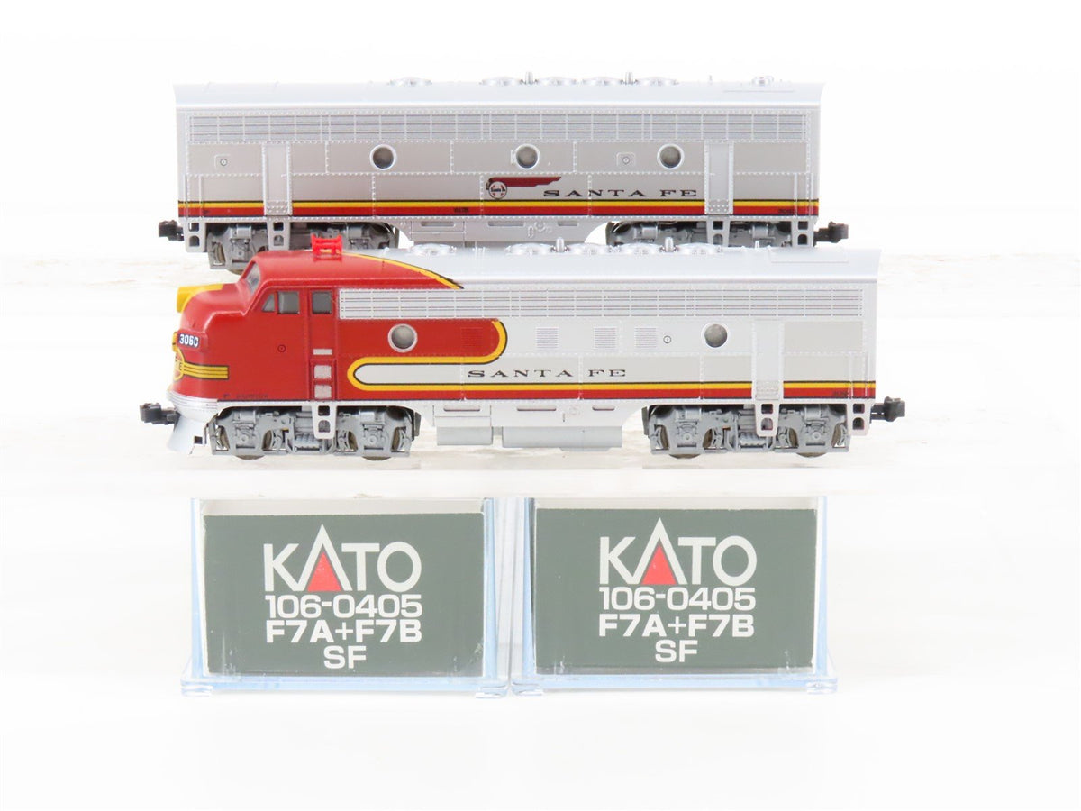 N Scale KATO 106-0405 ATSF Santa Fe F7A/F7B Diesel Locomotive Set
