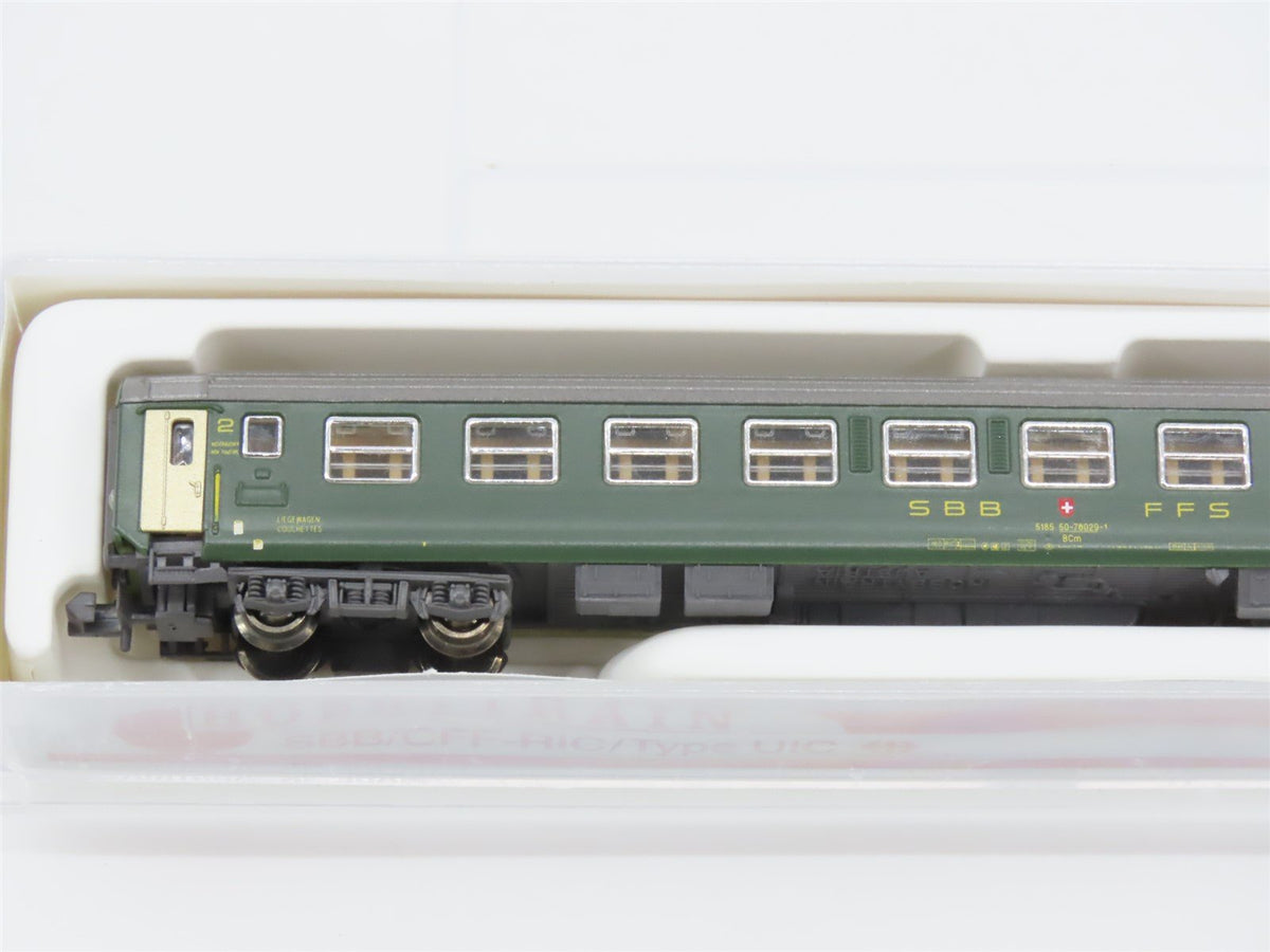 N Scale Hobbytrain 20015 SBB CFF Swiss Railway 2nd Class Coach Passenger 5070029