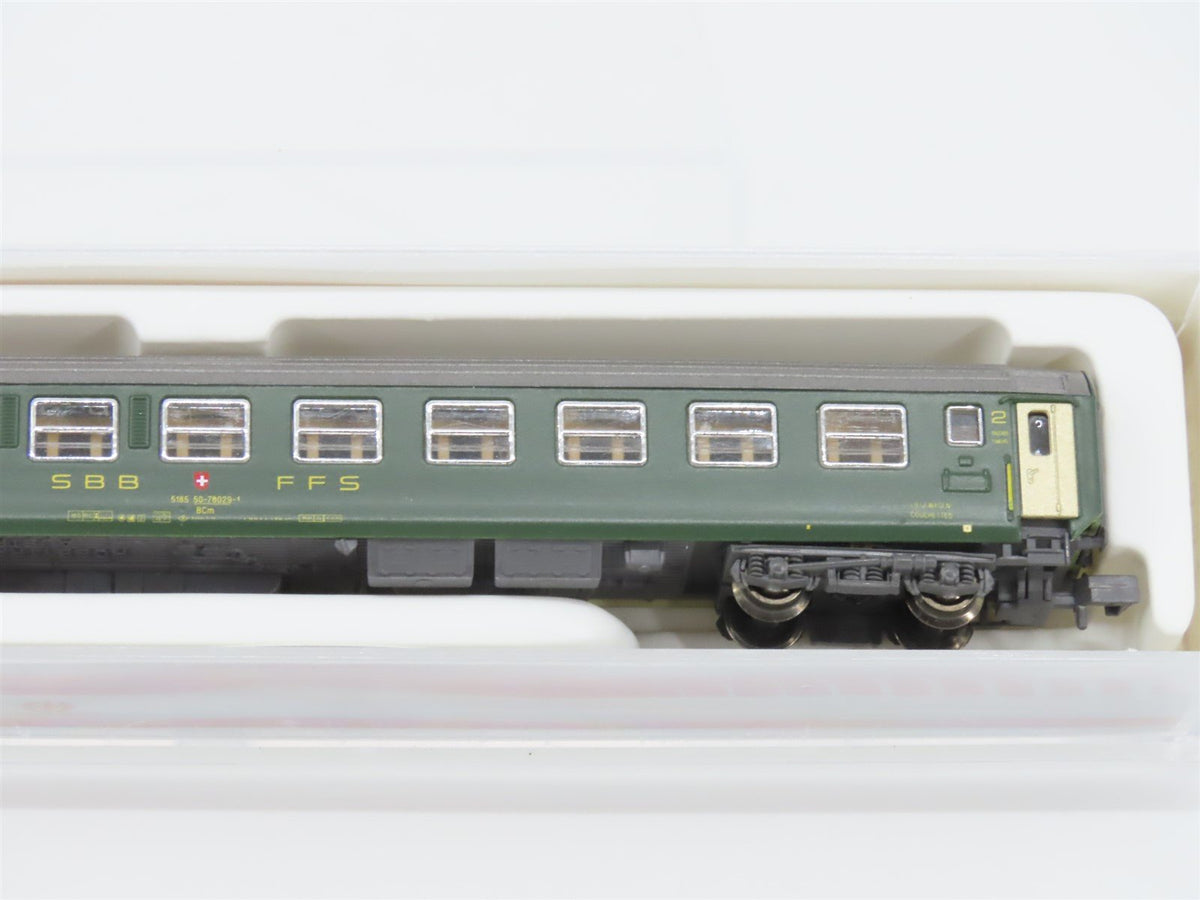 N Scale Hobbytrain 20015 SBB CFF Swiss Railway 2nd Class Coach Passenger 5070029