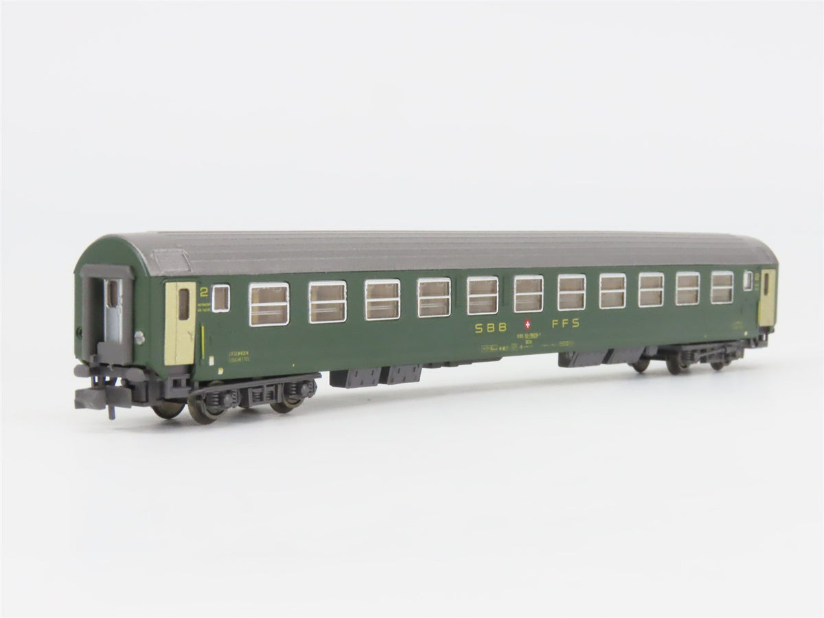 N Scale Hobbytrain 20015 SBB CFF Swiss Railway 2nd Class Coach Passenger 5070029