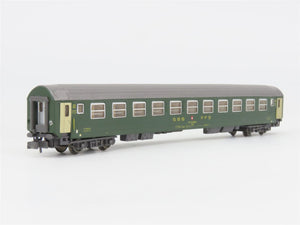 N Scale Hobbytrain 20015 SBB CFF Swiss Railway 2nd Class Coach Passenger 5070029