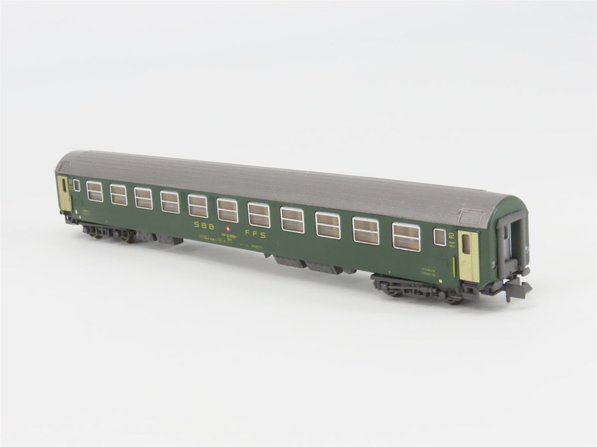 N Scale Hobbytrain 20015 SBB CFF Swiss Railway 2nd Class Coach Passenger 5070029