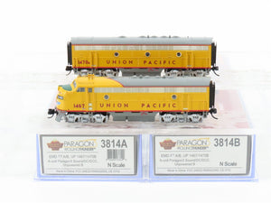 N Scale Broadway Limited BLI 3814 UP F7 A/B Diesel Loco Set w/ DCC & Sound