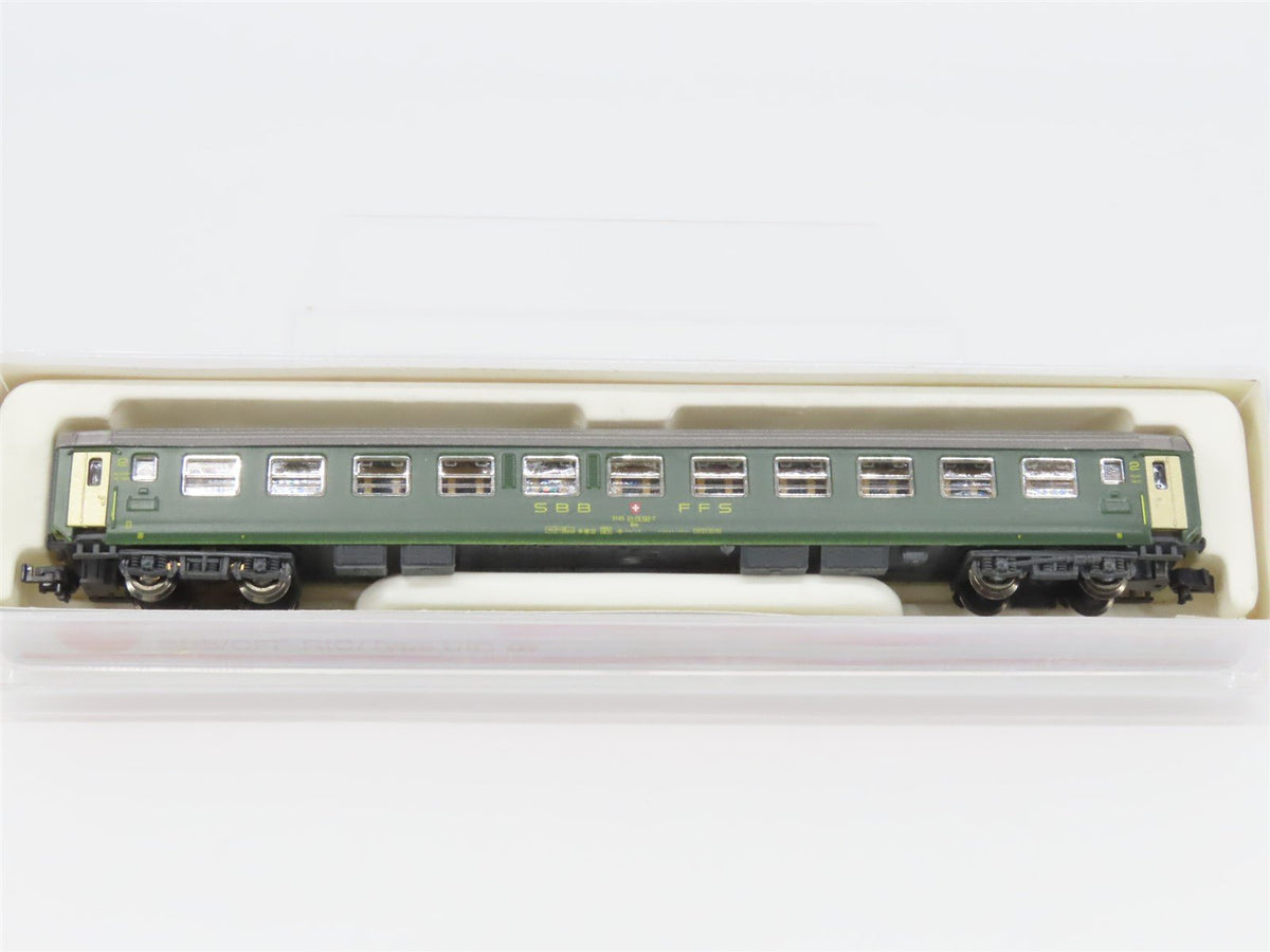 N Scale Hobbytrain 20017 SBB CFF Swiss Railway 2nd Class Coach Passenger 2170132