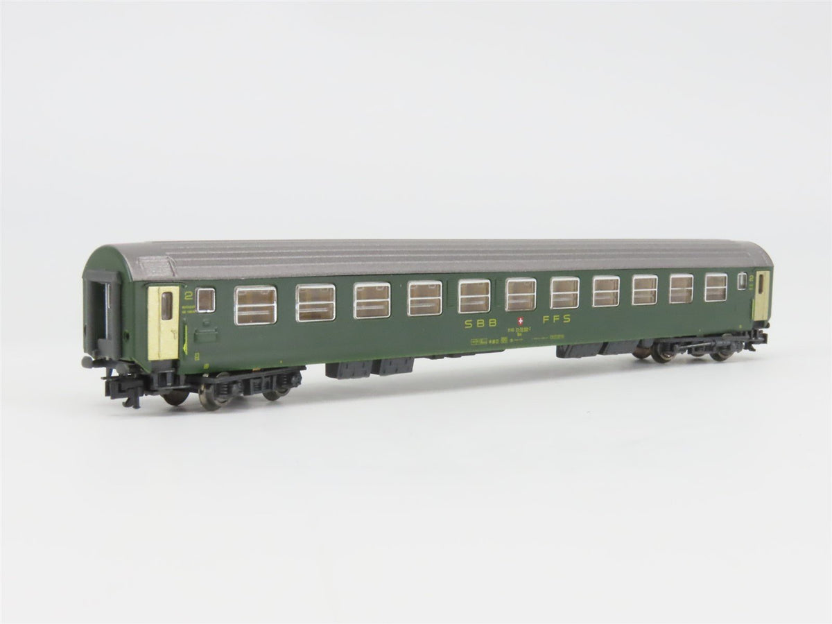 N Scale Hobbytrain 20017 SBB CFF Swiss Railway 2nd Class Coach Passenger 2170132