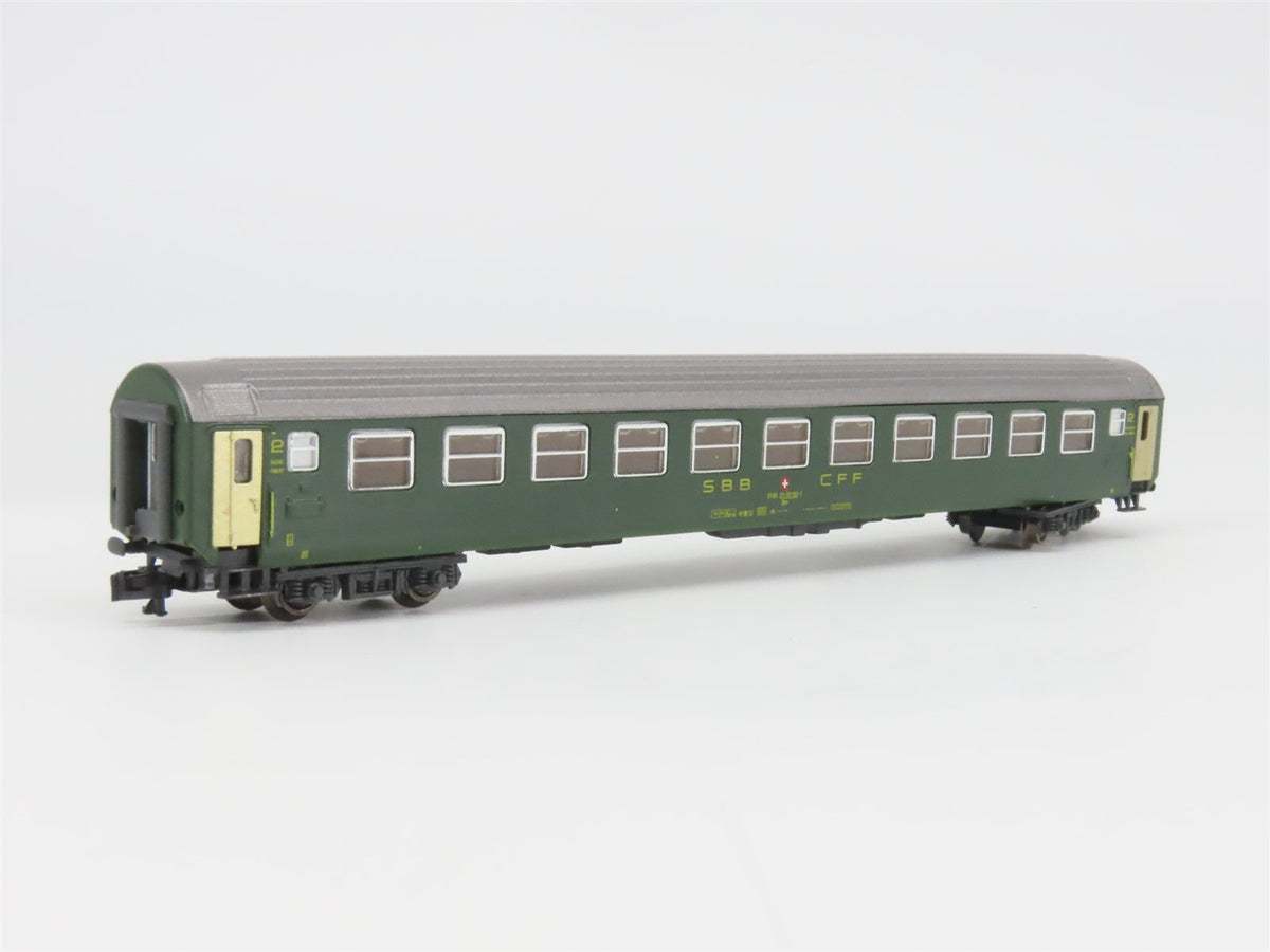 N Scale Hobbytrain 20017 SBB CFF Swiss Railway 2nd Class Coach Passenger 2170132