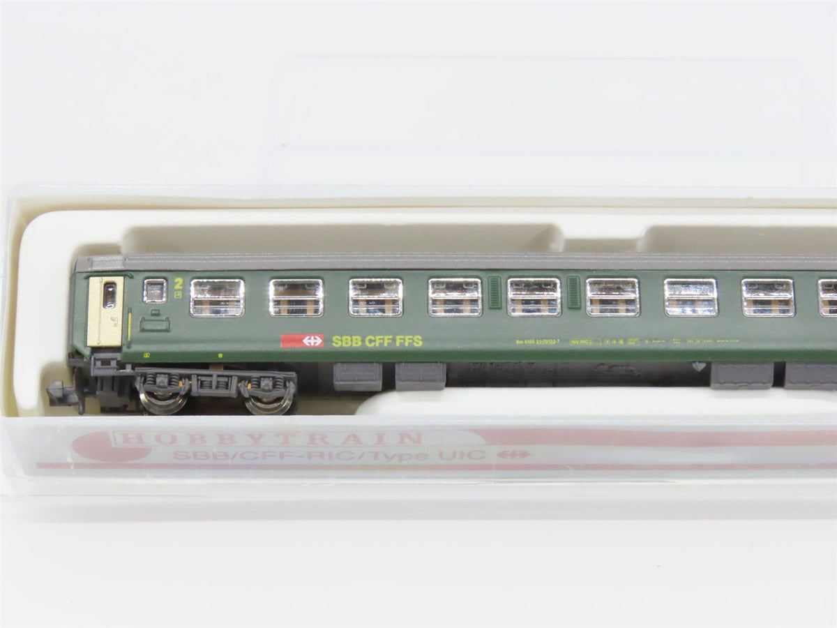 N Scale Hobbytrain 20003 SBB CFF FFS 2nd Class Coach Passenger #21-70132