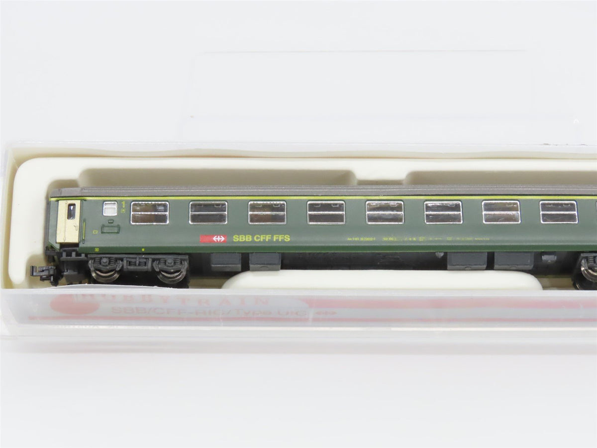 N Scale Hobbytrain 20001 SBB CFF FFS 1st Class Coach Passenger #19-70032