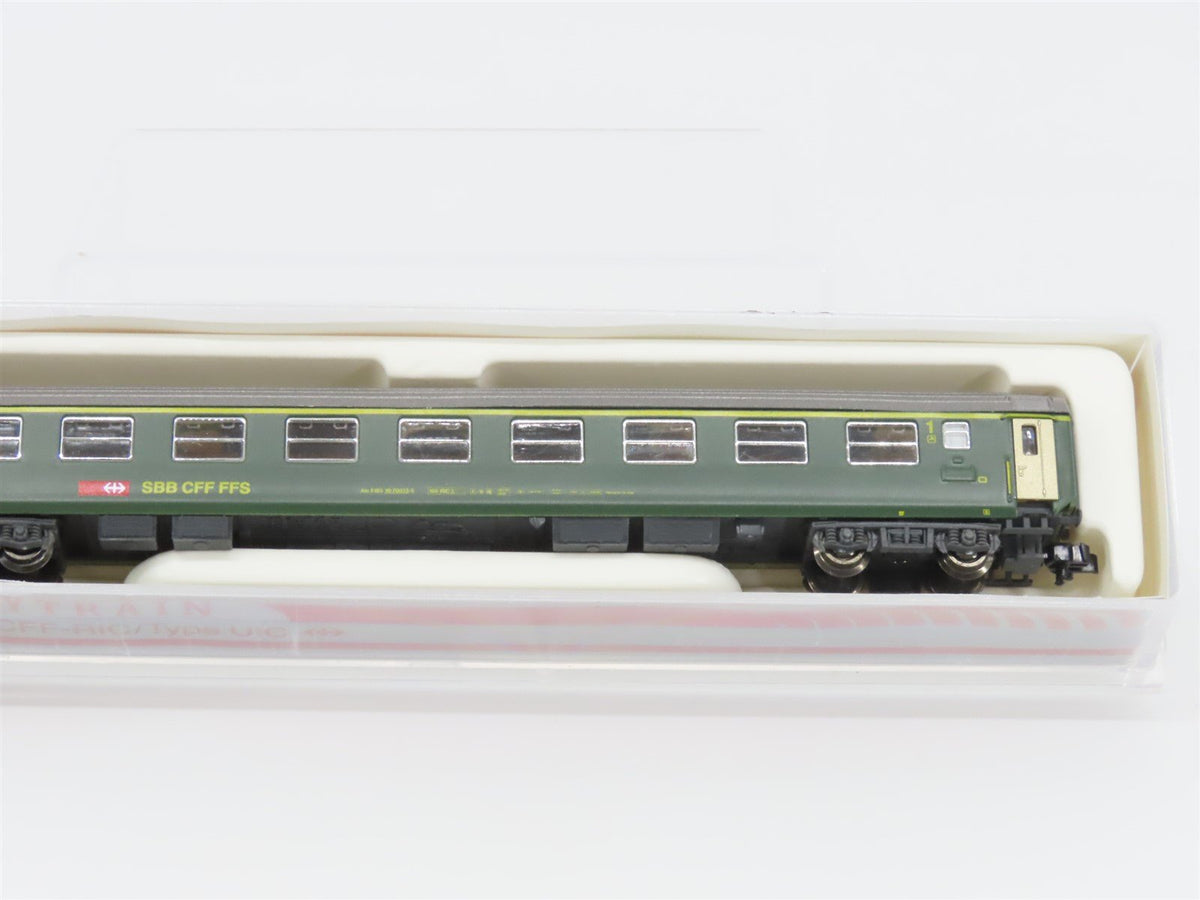 N Scale Hobbytrain 20001 SBB CFF FFS 1st Class Coach Passenger #19-70032