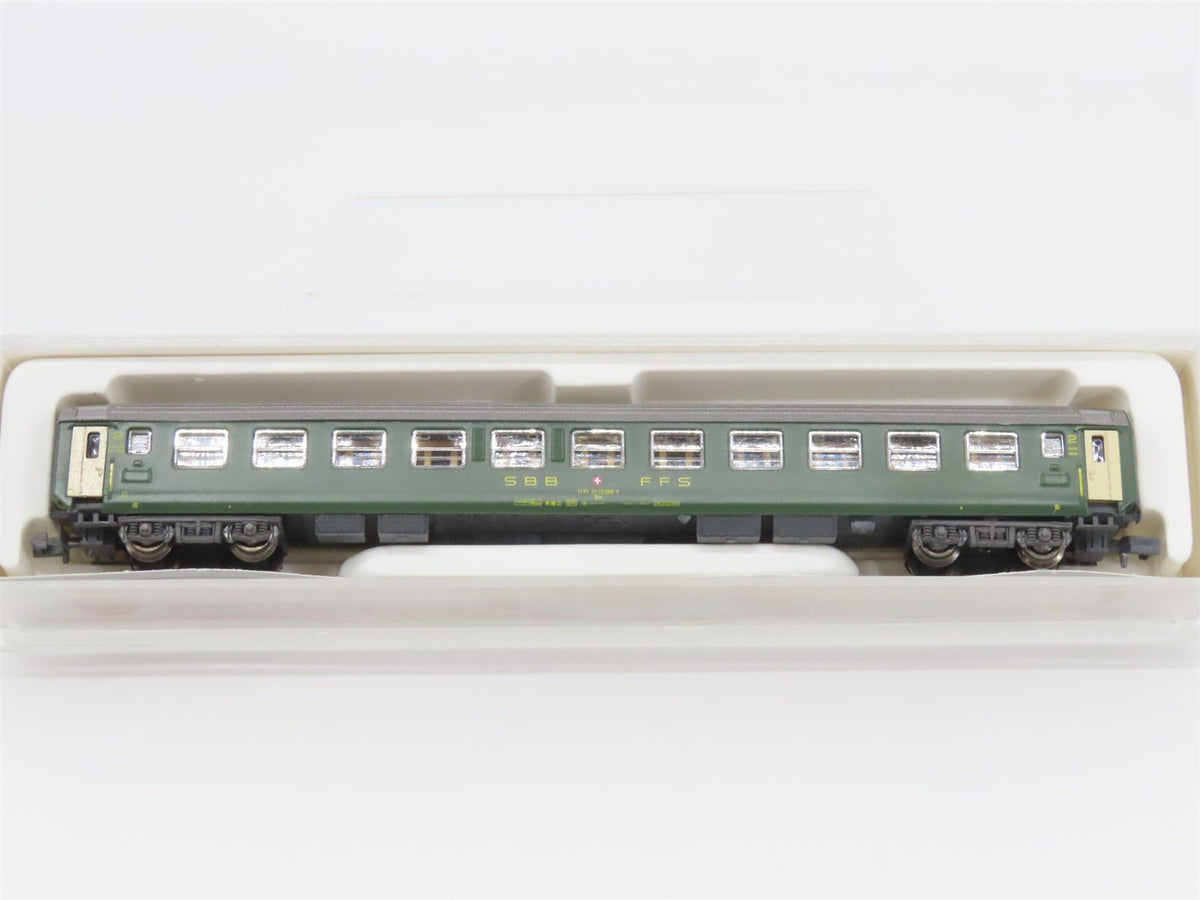 N Scale Hobbytrain 20013 SBB CFF FFS 2nd Class Coach Passenger #21-70089