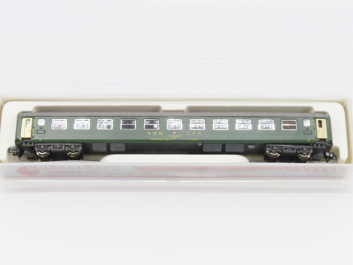 N Scale Hobbytrain 20013 SBB CFF FFS 2nd Class Coach Passenger #21-70089