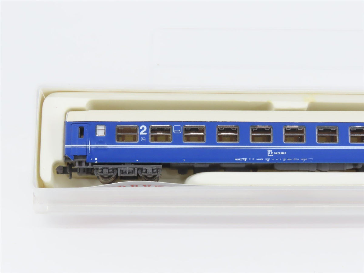 N Scale Hobbytrain 20010 OBB 2nd Class Coach Passenger #50-70020